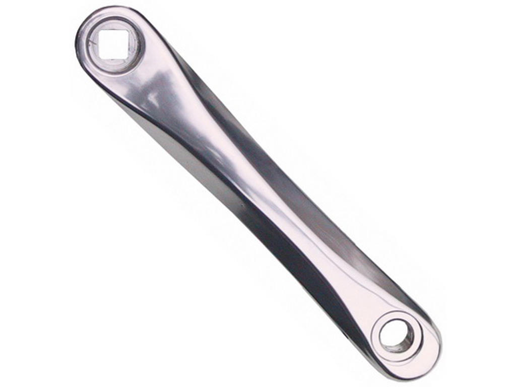 Pedalarm venstre i aluminium sølv 170 mm