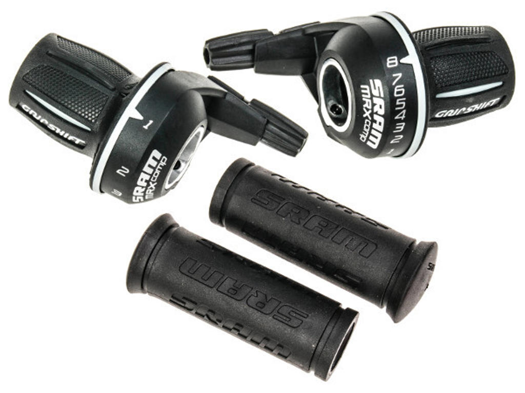 Sram MRX - Twist skifter i sæt - Til 3 x 8 gear - Sort