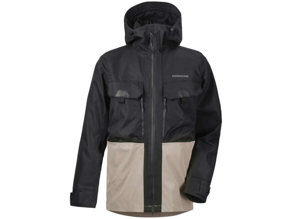 Didriksons - Stig - Herrejakke - Sort/Beige