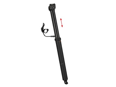 Ergotec Viper Up & Down Sadelpind Dropper 150mm/ø31,6mm/444mm lang - Safety level 6 - Sort
