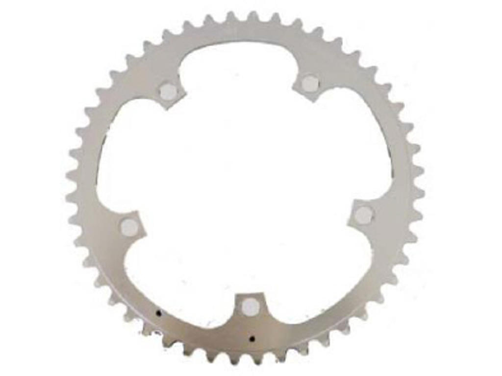 Stronglight klinge - 39 tands - ø130 - 5 huller - 9/10 speed - Zicral alu - Sølv