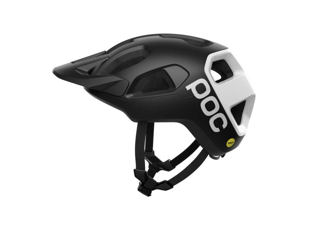 POC Cularis - Cykelhjelm - Uranium Black Matt/Hydrogen White w. Logo - Str. L/59-62