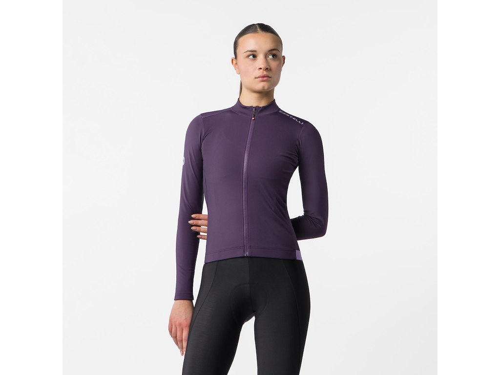 Castelli Espresso Thermal 2 Womens Jersey - Cykeltrøje - Lange ærmer - Dame - Night Shade - Str. S