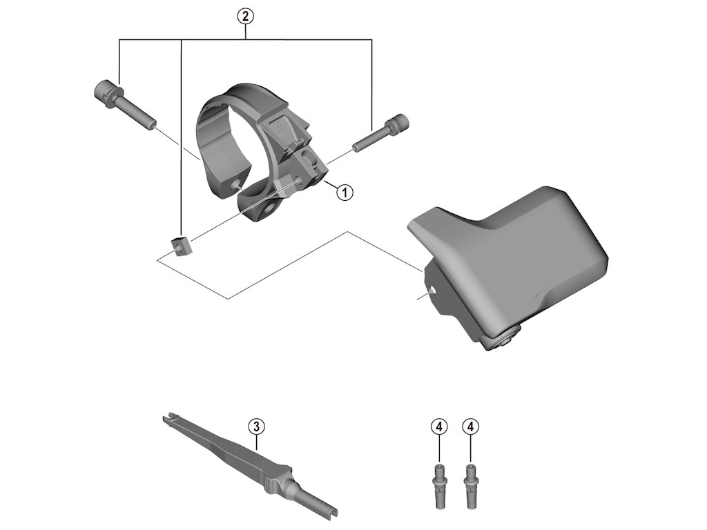 Shimano Steps holder A 31,8mm til computer model SC-EM800