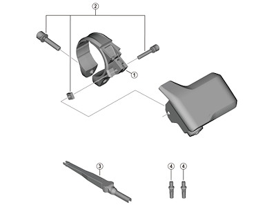 Shimano Steps holder A 31,8mm til computer model SC-EM800
