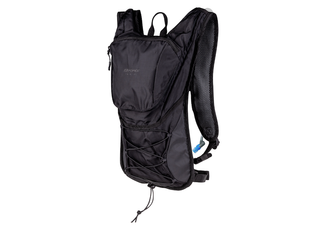 FORCE Twin Plus Rygsæk - 14 Liter med 2 Liter Reservoir - Sort