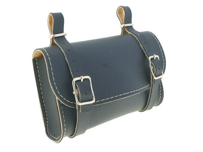Vintage sort sadeltaske
