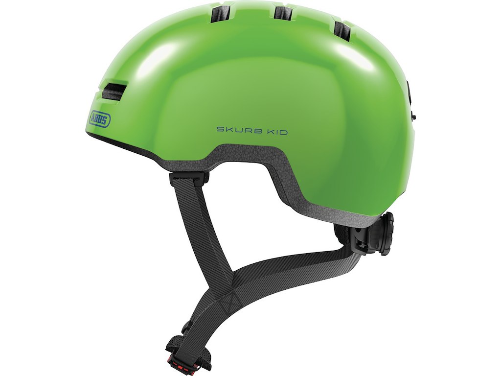 ABUS Skurb Kid cykelhjelm Shiny Green (Hjelmstørrelse: 45-50 cm) ABUS Skurb Kid cykelhjelm Shiny Green (Hjelmstørrelse: 45-50 cm)