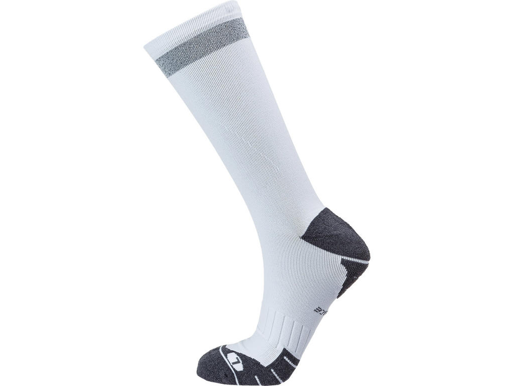 Endurance Torent Reflective Mid Length - Løbestrømper - White -  Str. 35/38