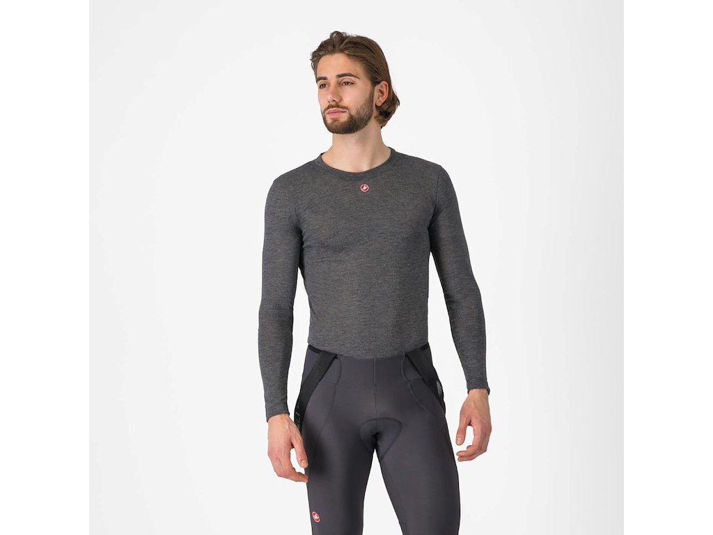 Castelli Medio Baselayer LS - Svedundertrøje - Melange Gray - L