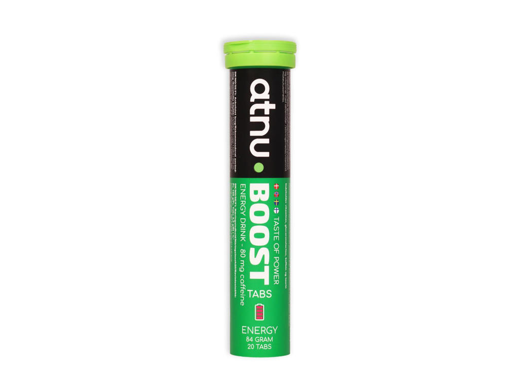 ATNU Boost Energy Drink - Koffeintabs med smag af Lime/Lemon - 20 tabs