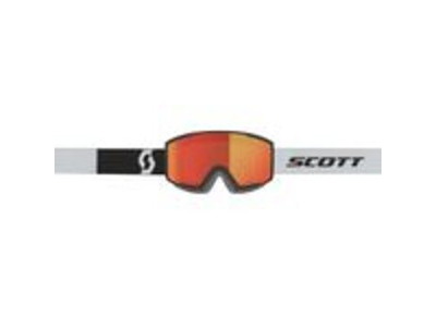 SCOTT Factor MTB-cykelbriller hvid/sort orange chrome/klar linse