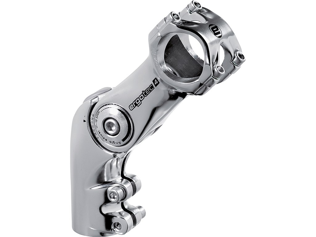 Ergotec Octopus 2 Frempind MTB/City ø31,8/28,6mm 110/70mm lang - Safety level 4 - Sølv Ergotec Octopus 2 Frempind MTB/City ø31,8/28,6mm 110/70mm lang - Safety level 4 - Sølv