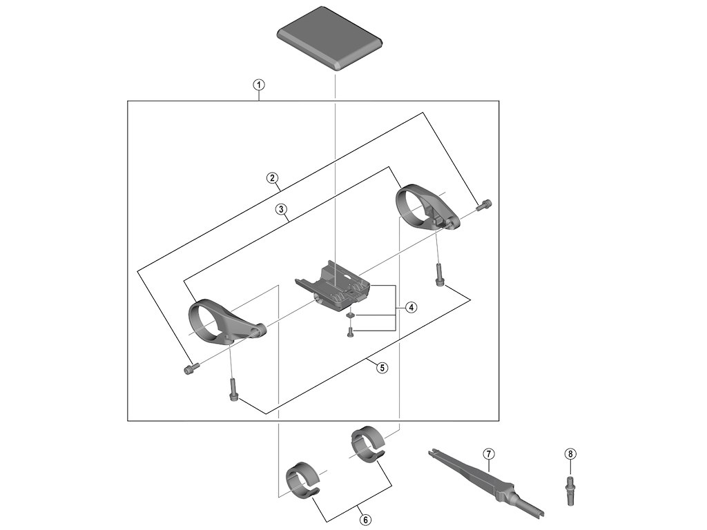 Shimano Steps holder enhed 31,8mm til computer model SC-EN610