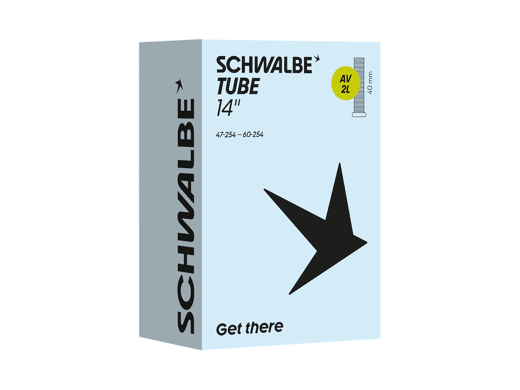 Schwalbe slange 14 x 1,75-2,50 (47-60x254) med 40mm lang Autoventil AV2L