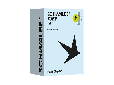 Schwalbe slange 14 x 1,75-2,50 (47-60x254) med 40mm lang Autoventil AV2L