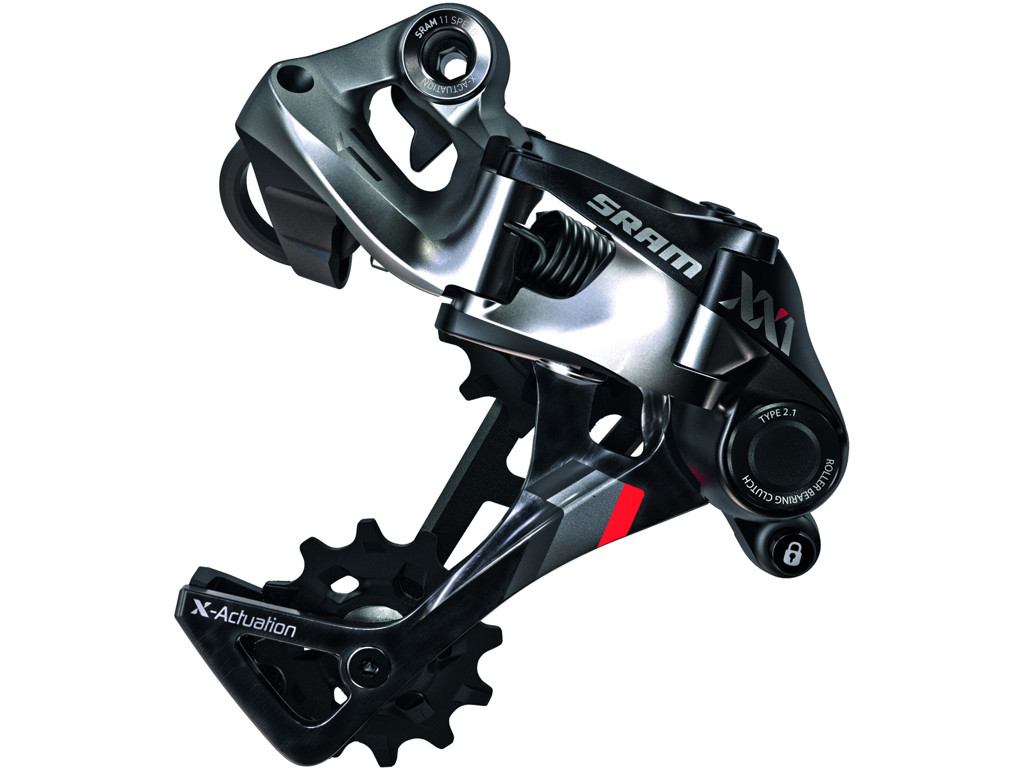 Sram XX1 bagskifter - Type 2.1 - 11 Gear - Sort/rød 