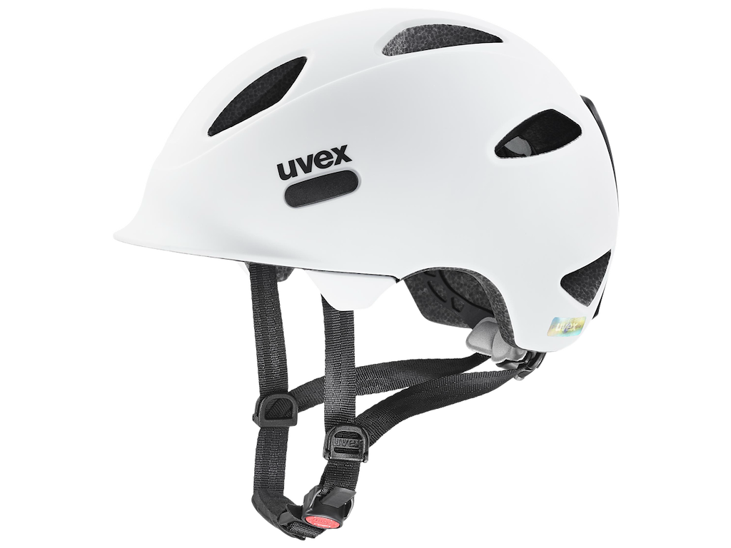 Uvex Oyo Cykelhjelm Kids - White black - Str. 50-54 cm