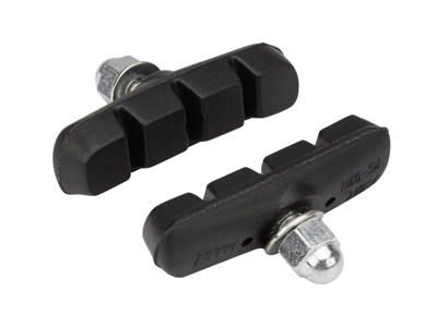 Bremsesko Road og MTB 55mm lang  - 1 par sort