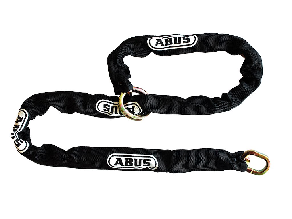 ABUS kæde 6mm med loop sort 110 cm