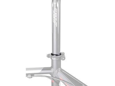 FORCE støvring i Silikone til sadelpind 31,6 mm - Sort