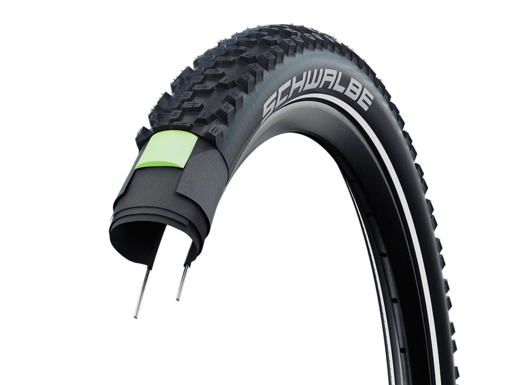 Schwalbe Smart Sam Plus DD GreenGuard Tråddæk 20x2,35 (60-406) E50 Sort refleks