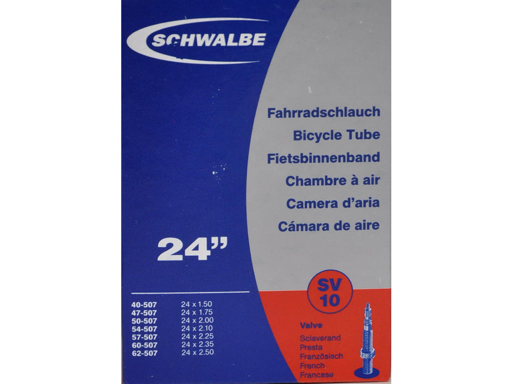 Schwalbe slange 24x 0.75-2.50 - 40 mm racerventil