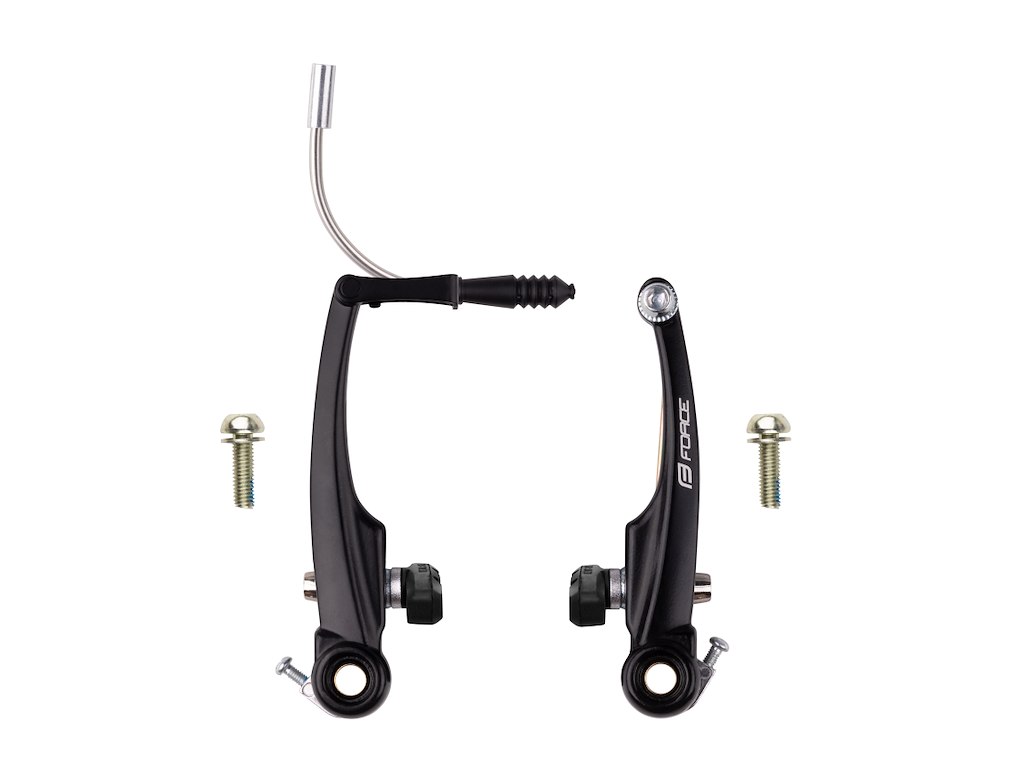 FORCE V-bremse kaliber i aluminium inklusiv bremsesko sort