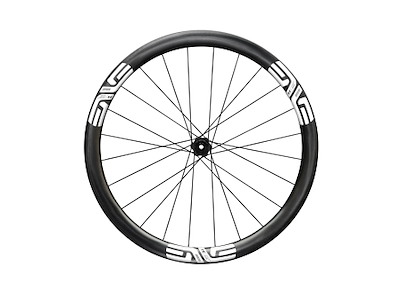 ENVE SES 3.4 baghjul Race 700c HG Body Center Lock disc og E-Thru 12 x 142mm med hvide stickers