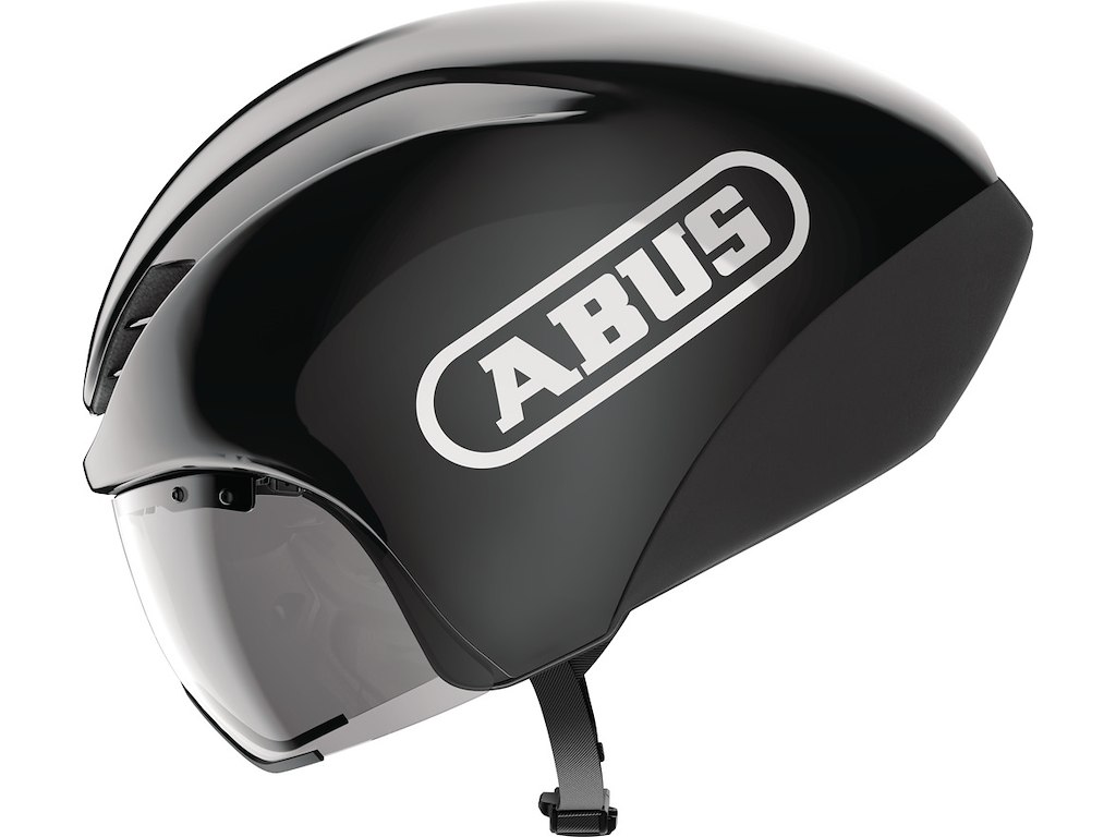 ABUS Gamechanger TT 1.1 - Cykelhjelm - Shiny Black - 51-55 cm