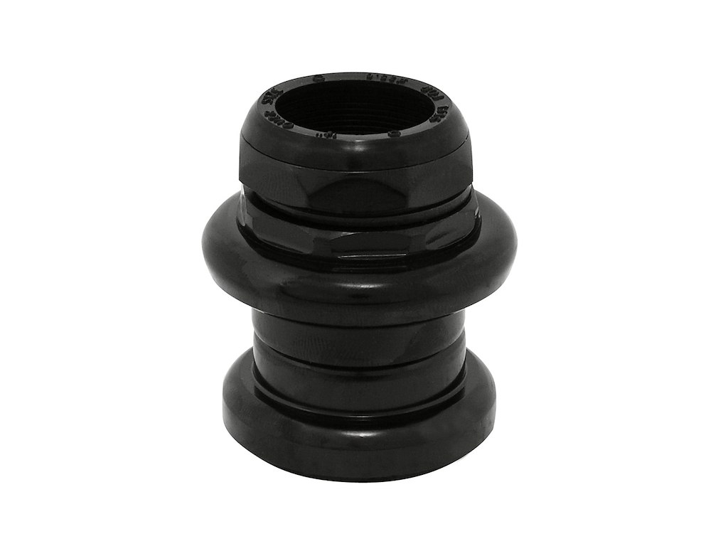 FORCE styrfittings med gevind 1 1/8'' stål - Sort