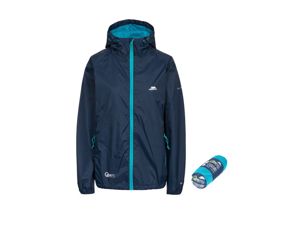 Trespass Qikpac - Regnjakke - Dame - Navy 