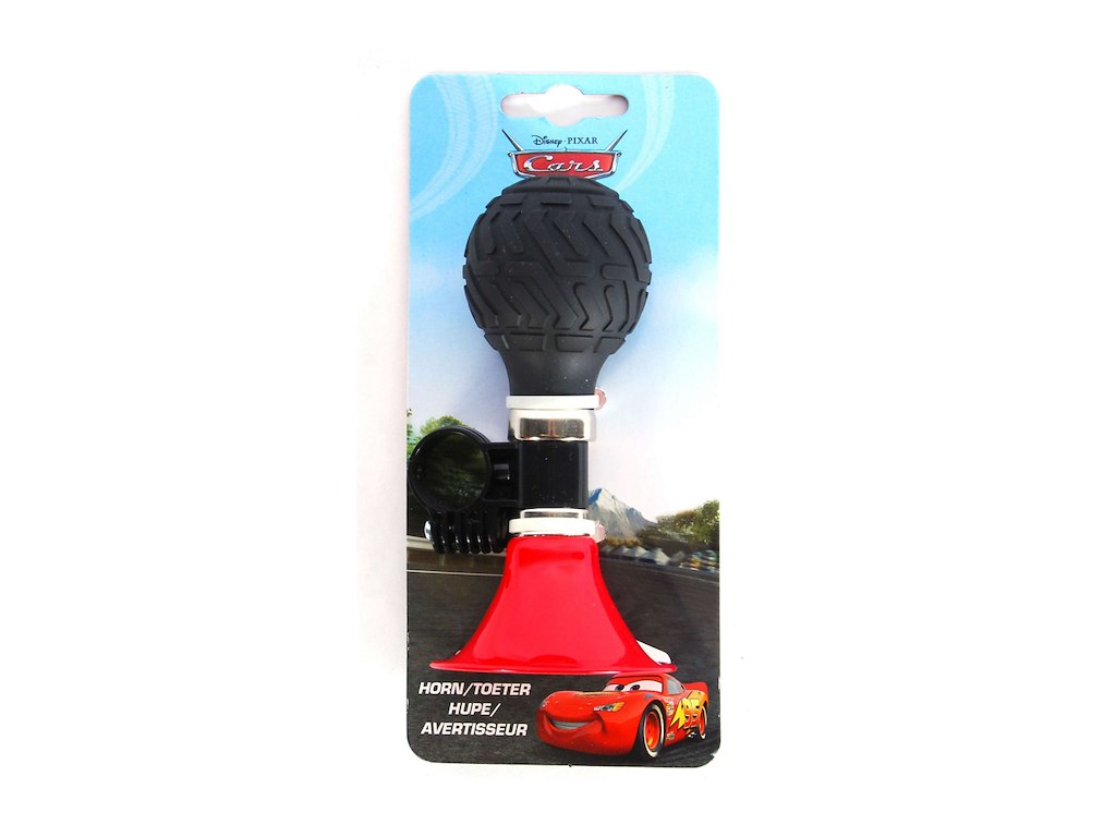 Volare Disney Biler Cykelhorn - Rød/Sort