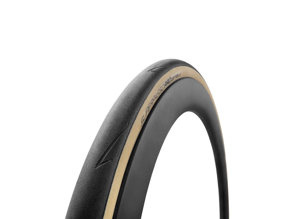 Vredestein Superpasso Pro Cotton Tube - Foldedæk Road - Sort/Transparent