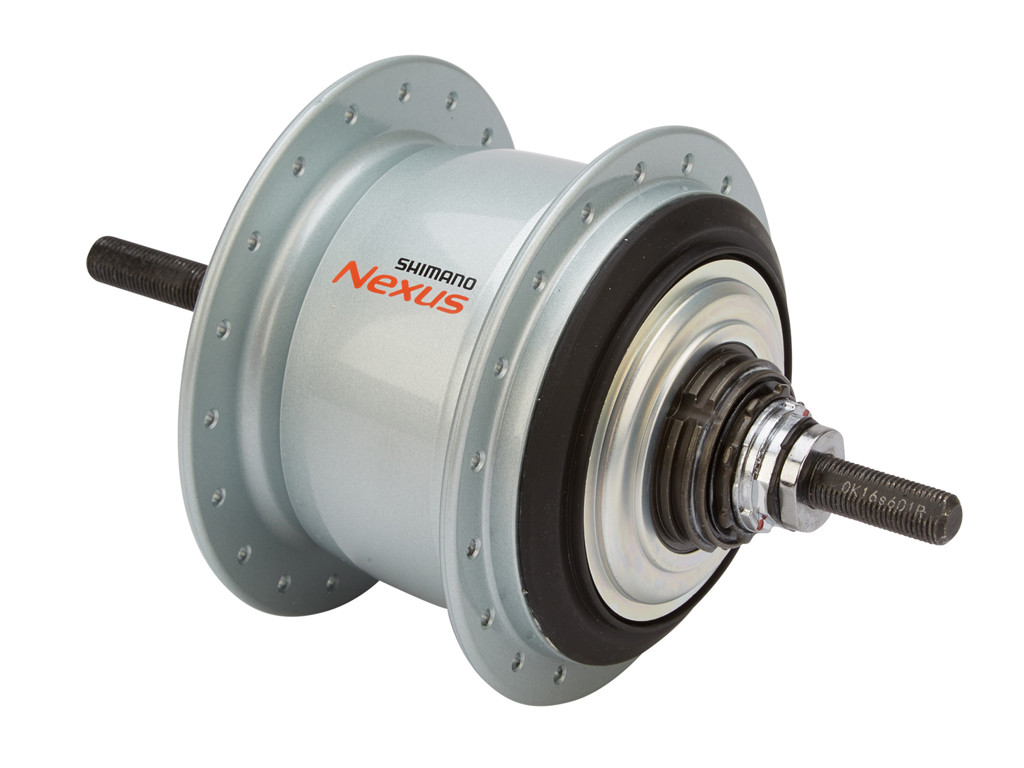 Shimano Nexus - Gearnav med 8 gear og friløb og til rullebremse - Type SG-C6000-8R - Sølv