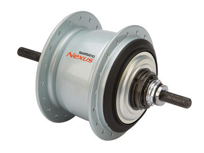 Shimano Nexus - Gearnav med 8 gear og friløb og til rullebremse - Type SG-C6000-8R - Sølv