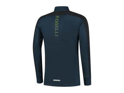 Rogelli Electro - Sports T-shirt - Lange ærmer - Dynaflex - Blå sort flour