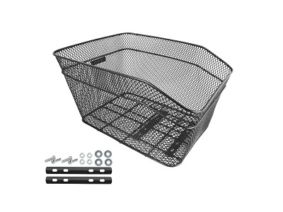 FORCE Bagagebærer kurv sort stor