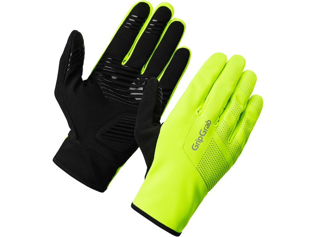 GripGrab RIDE 2 Spring/Autumn - Cykelhandsker - Yellow Hi-Vis - S