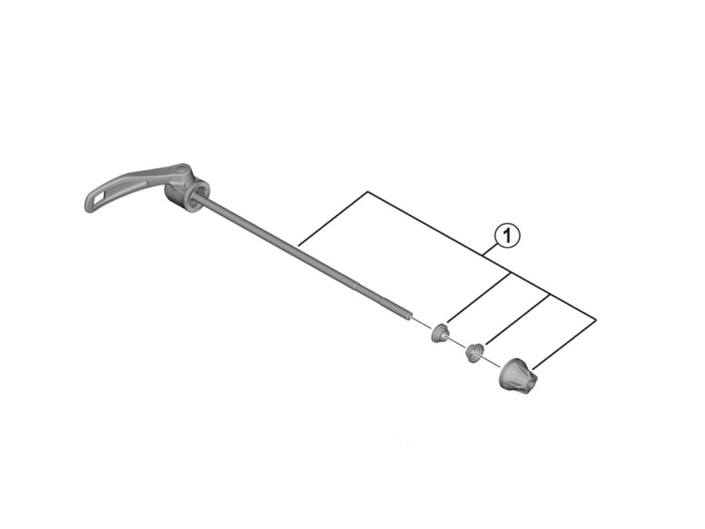 Shimano MT401 - Quick release - 174mm - FH-MT401