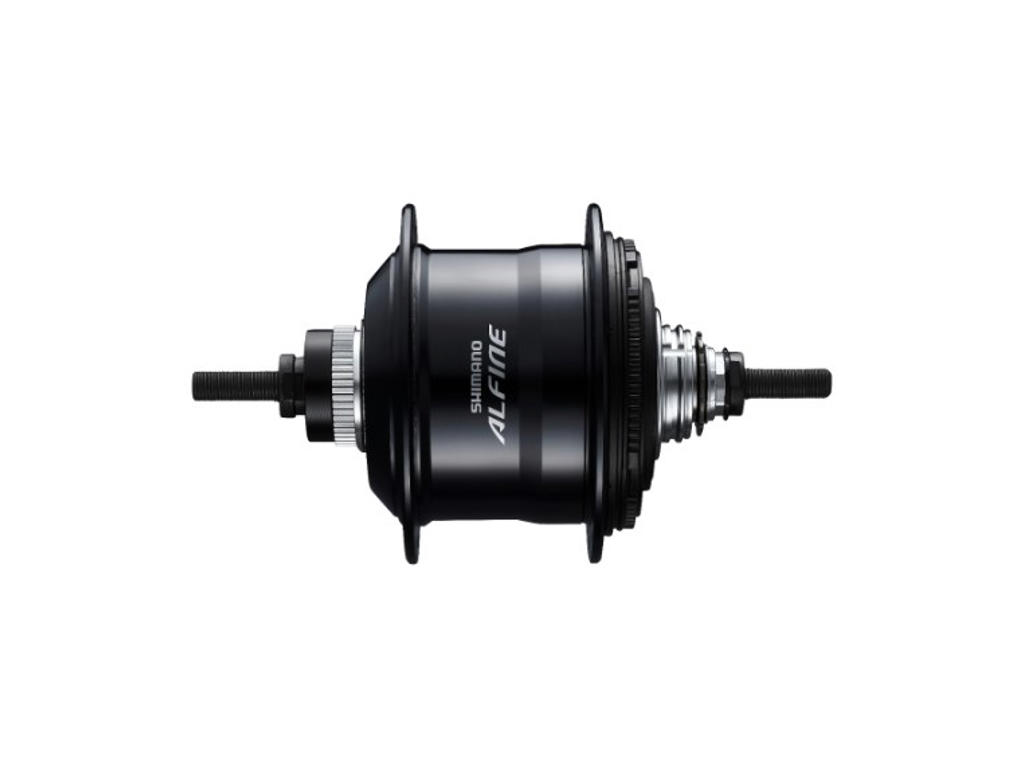 Shimano Alfine - Bagnav med 11 gear, friløb og til skivebremse - 36 eger huller - Sort