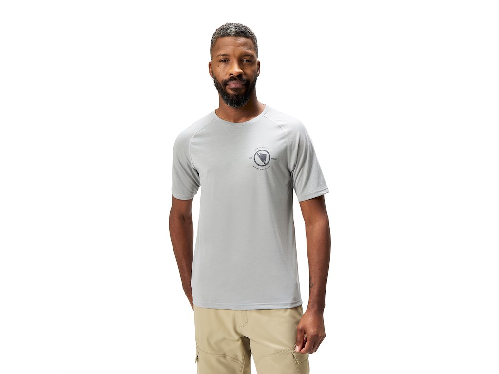 Endura LOOP TECH TEE - Cykeltrøje - Korte ærmer - Dreich Grey - Str. L