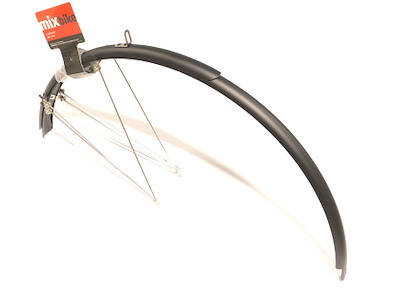Mixbike skærmsæt til citybike 38mm matsort
