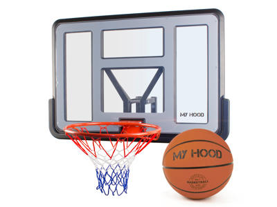 My Hood  - Basketkurv på plade med vægbeslag - Inklusiv bold