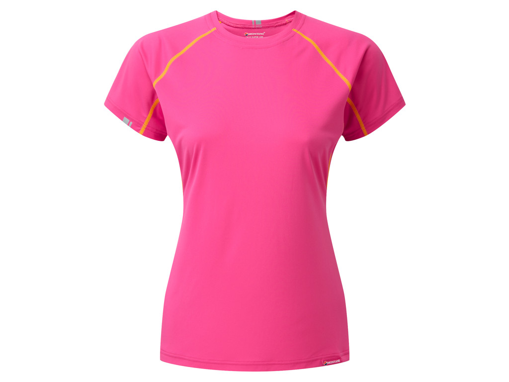 Montane Womens Sonic T-Shirt - Vandrer T-Shirt Dame - Pink - 36