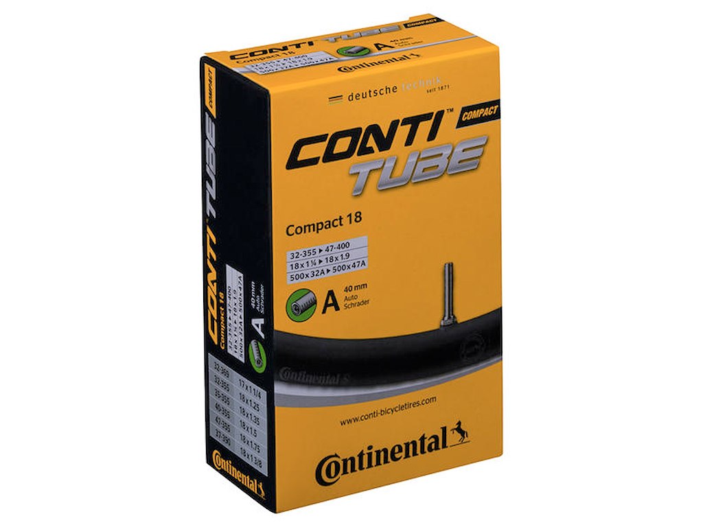 Continental Slange Compact Slange 18x1,3-1,9 med 40 mm lang auto ventil