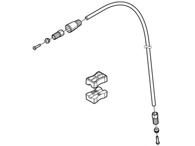 Shimano Bremseslange model SM-BH90-SS 1700mm Sort