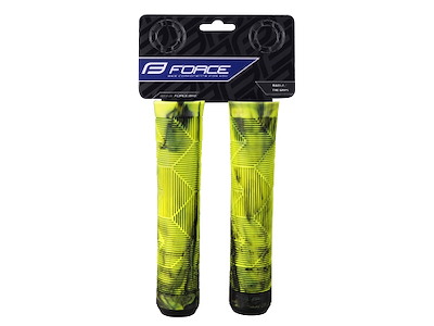 FORCE håndtag til BMX 145 mm gummi - Sort-fluo
