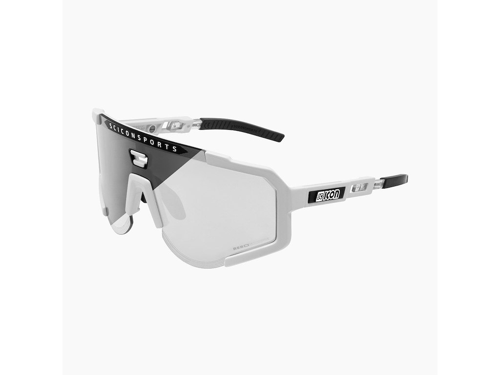 Scicon Aeroscope cykelbriller White Gloss Photochromic Silver Scicon Aeroscope cykelbriller White Gloss Photochromic Silver