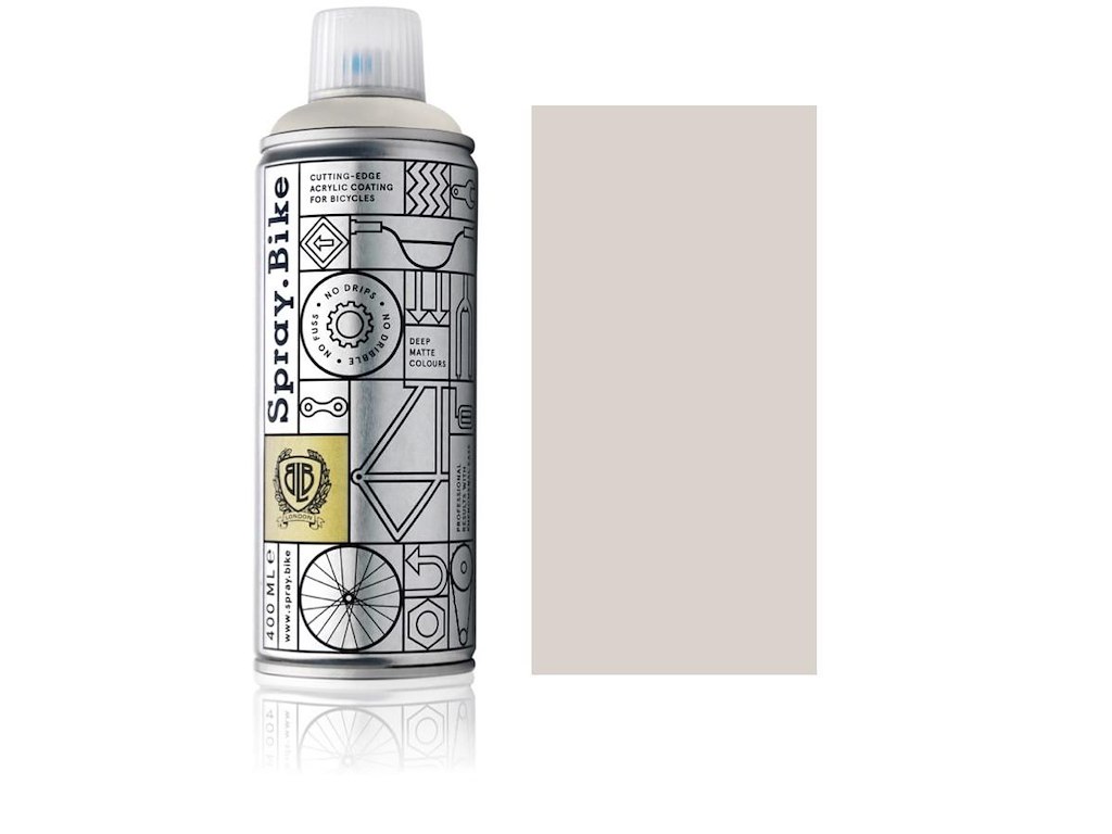 Spray.Bike spraymaling 400 ml Grå/Hvid